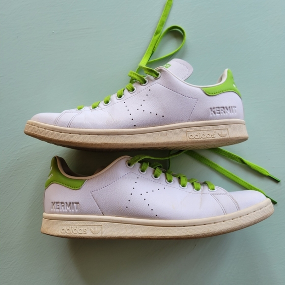 adidas Other - 🐸Kermit Adidas Stan Smith Sz 9